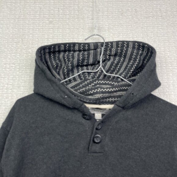 Grayson & Dunn Golf Performance Pullover Button Front Hoodie Men XL Gray Outdoor - Picture 2 of 12